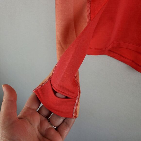 Nike Shirt Womens Medium Pro Hyperwarm Training Coral Peach 803132-850 Athletic - Picture 12 of 16